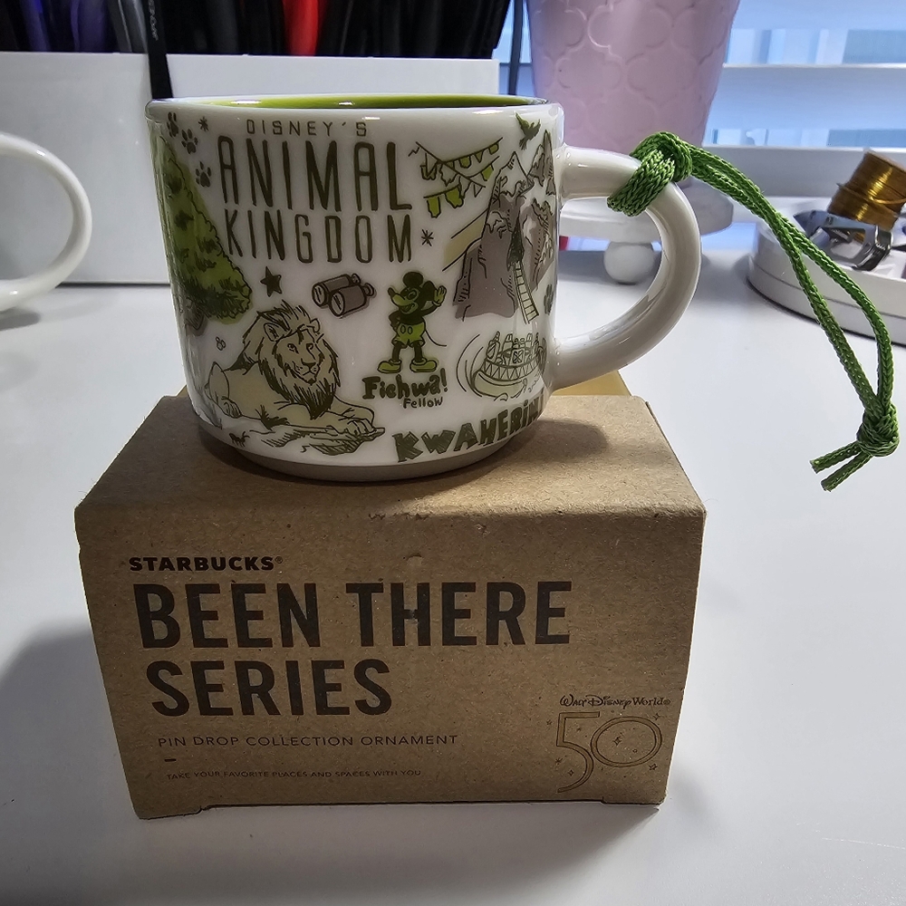 Disney Pin Drop- Starbucks been there Series- Animal Kingdom 2oz ornament